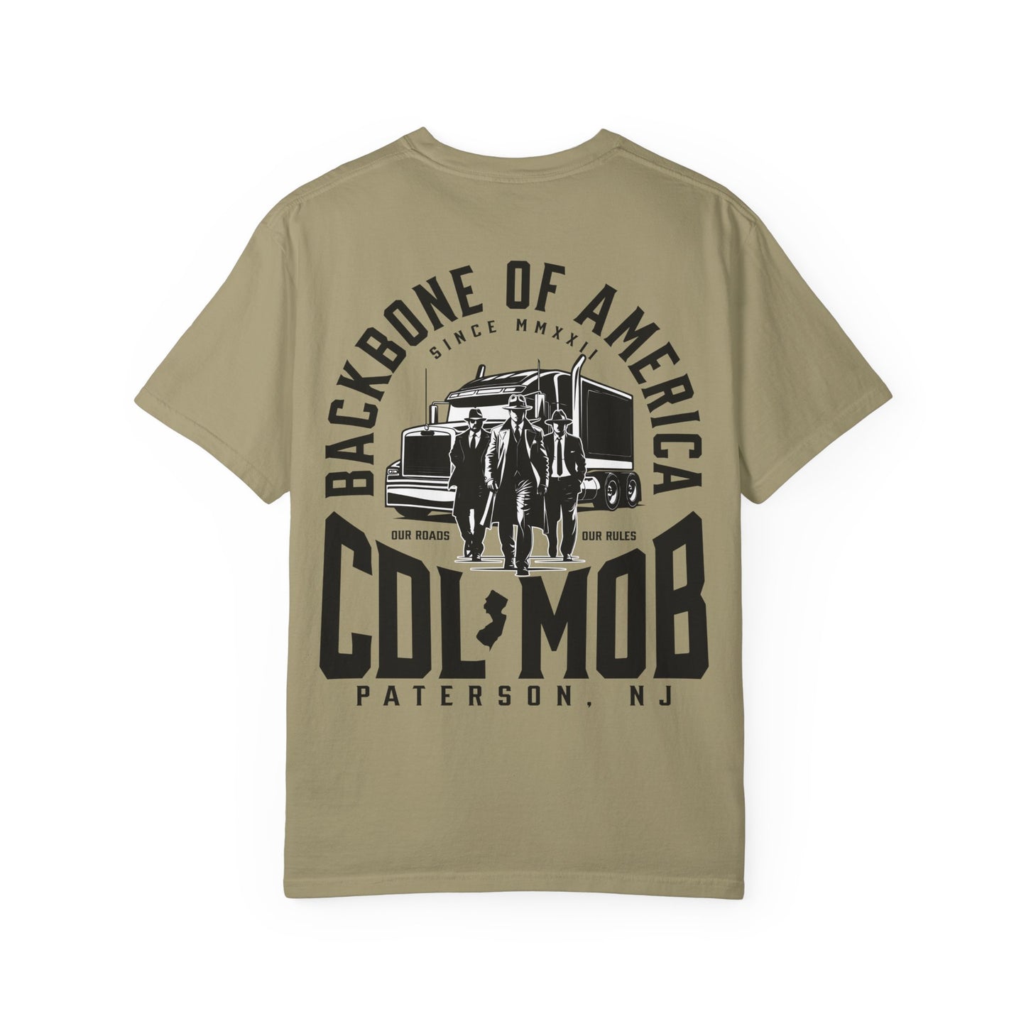 Backbone of America T-Shirt with Trucking Theme