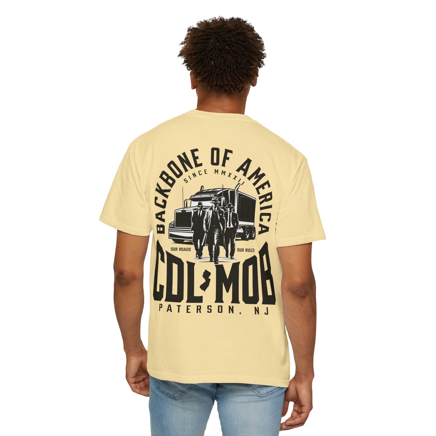 Backbone of America T-Shirt with Trucking Theme