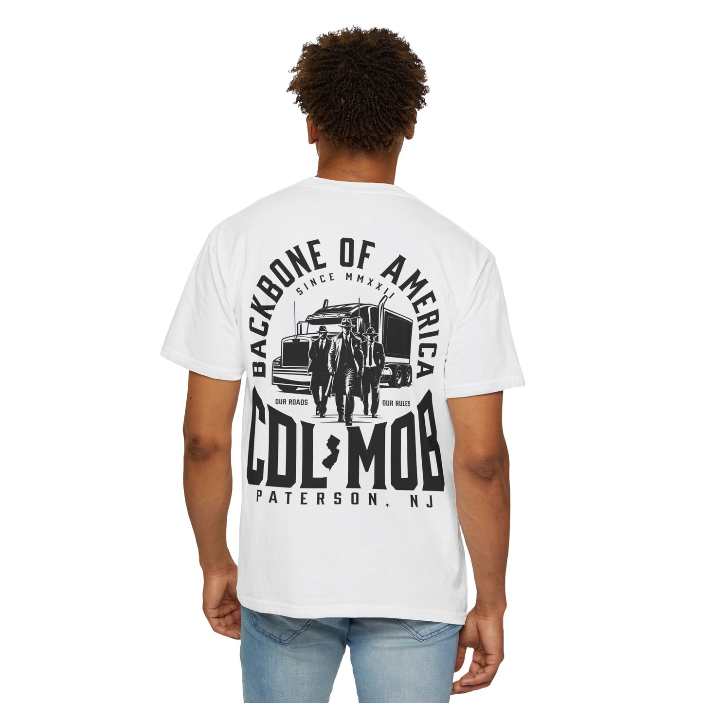 Backbone of America T-Shirt with Trucking Theme