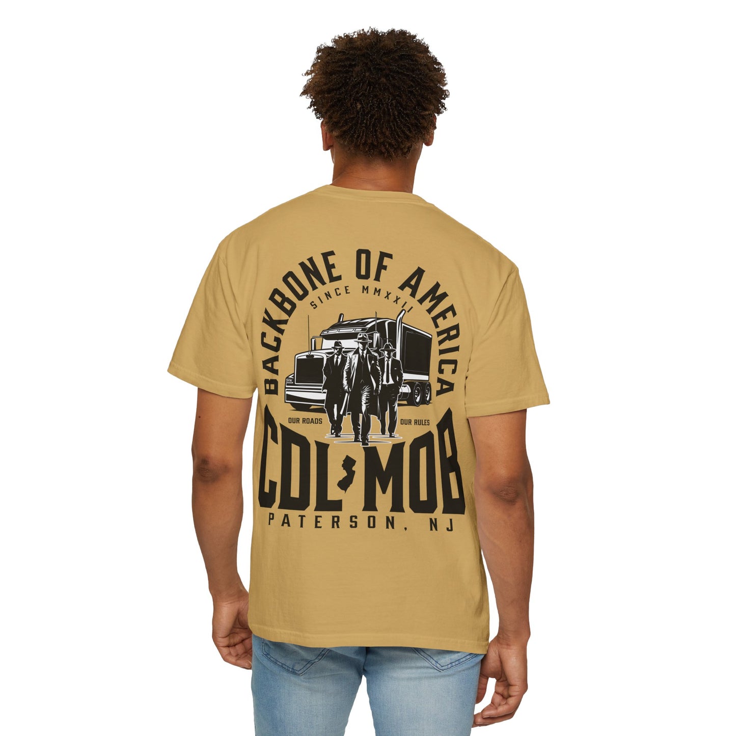Backbone of America T-Shirt with Trucking Theme