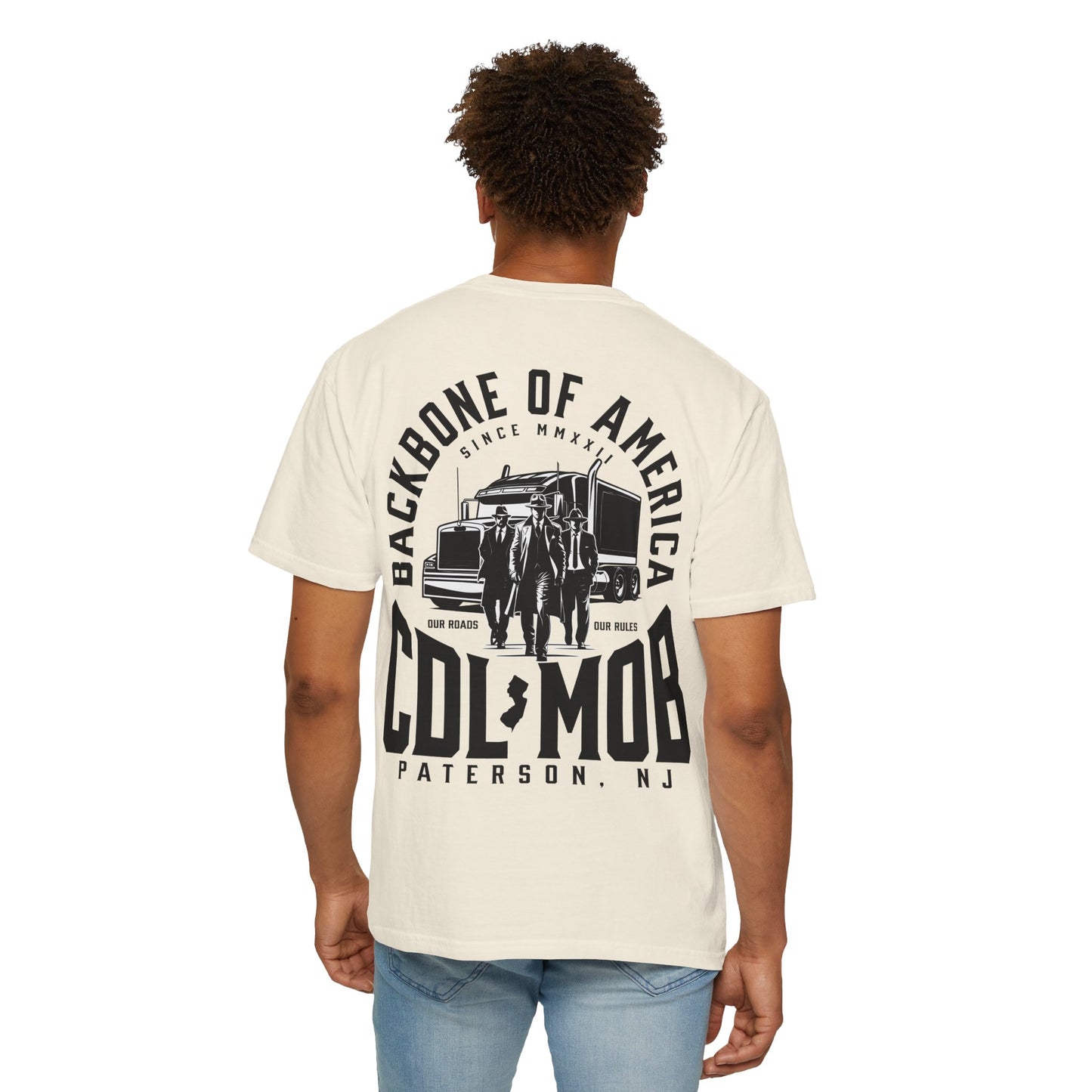 Backbone of America T-Shirt with Trucking Theme