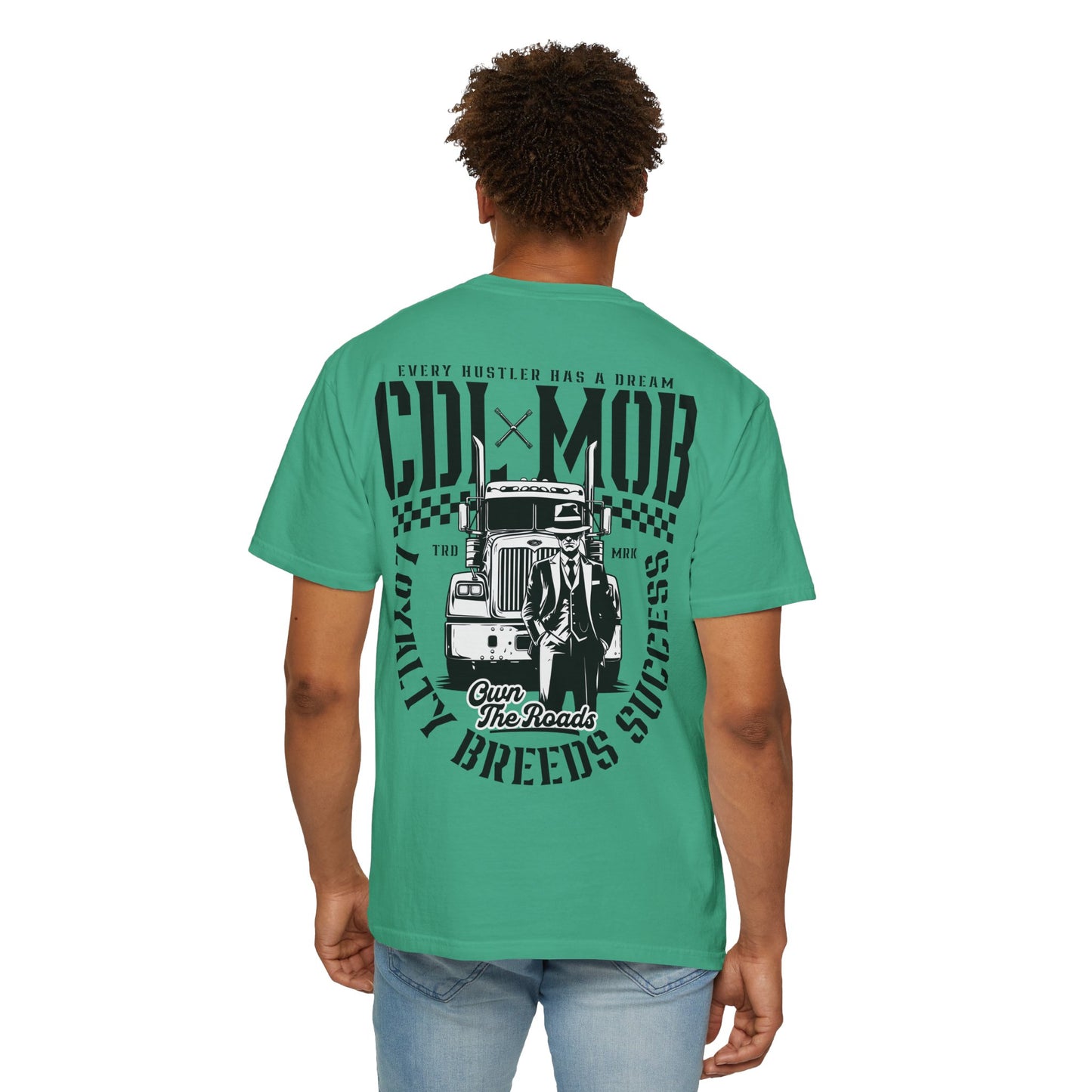 Vintage-Inspired CDL MOB Truck Driver T-Shirt