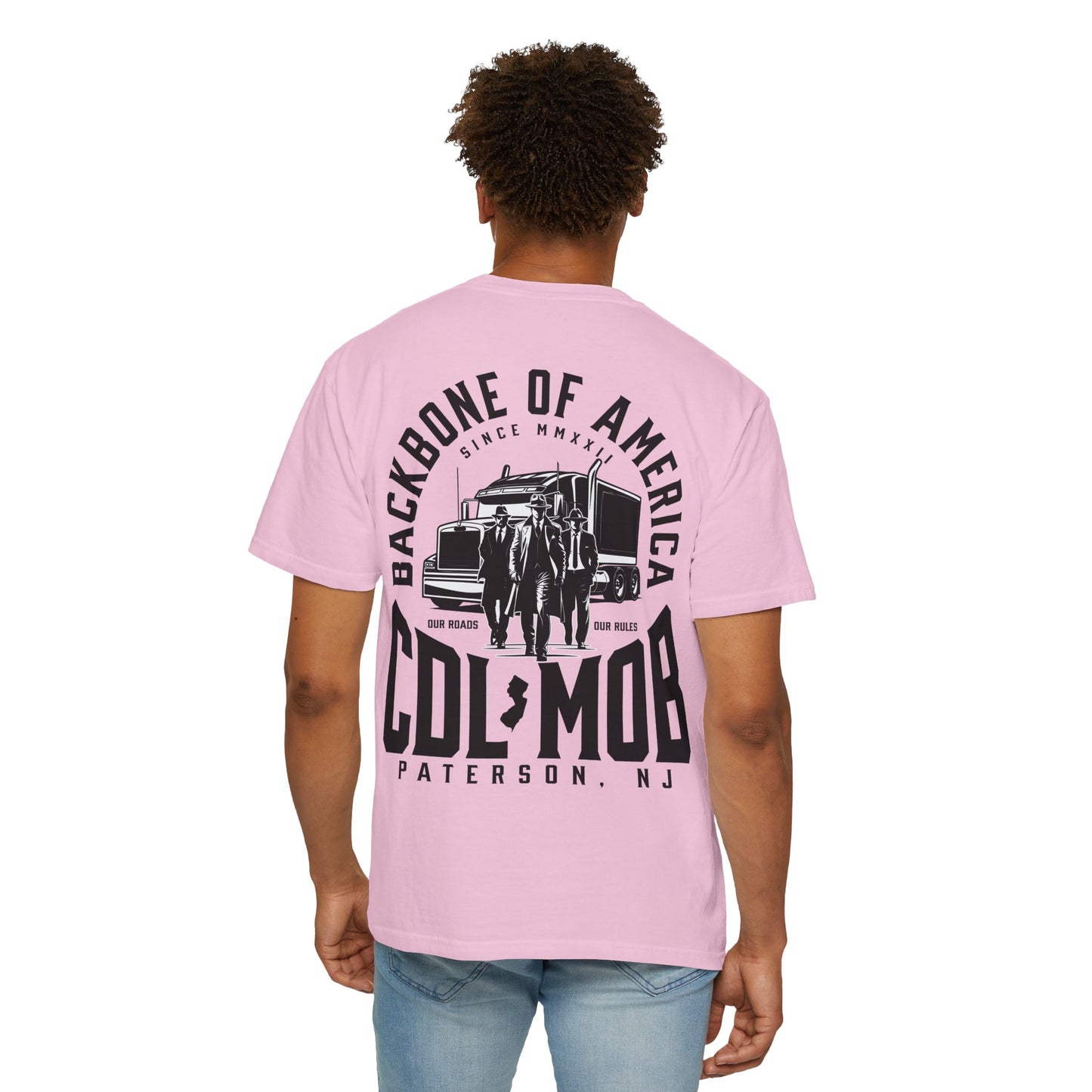 Backbone of America T-Shirt with Trucking Theme