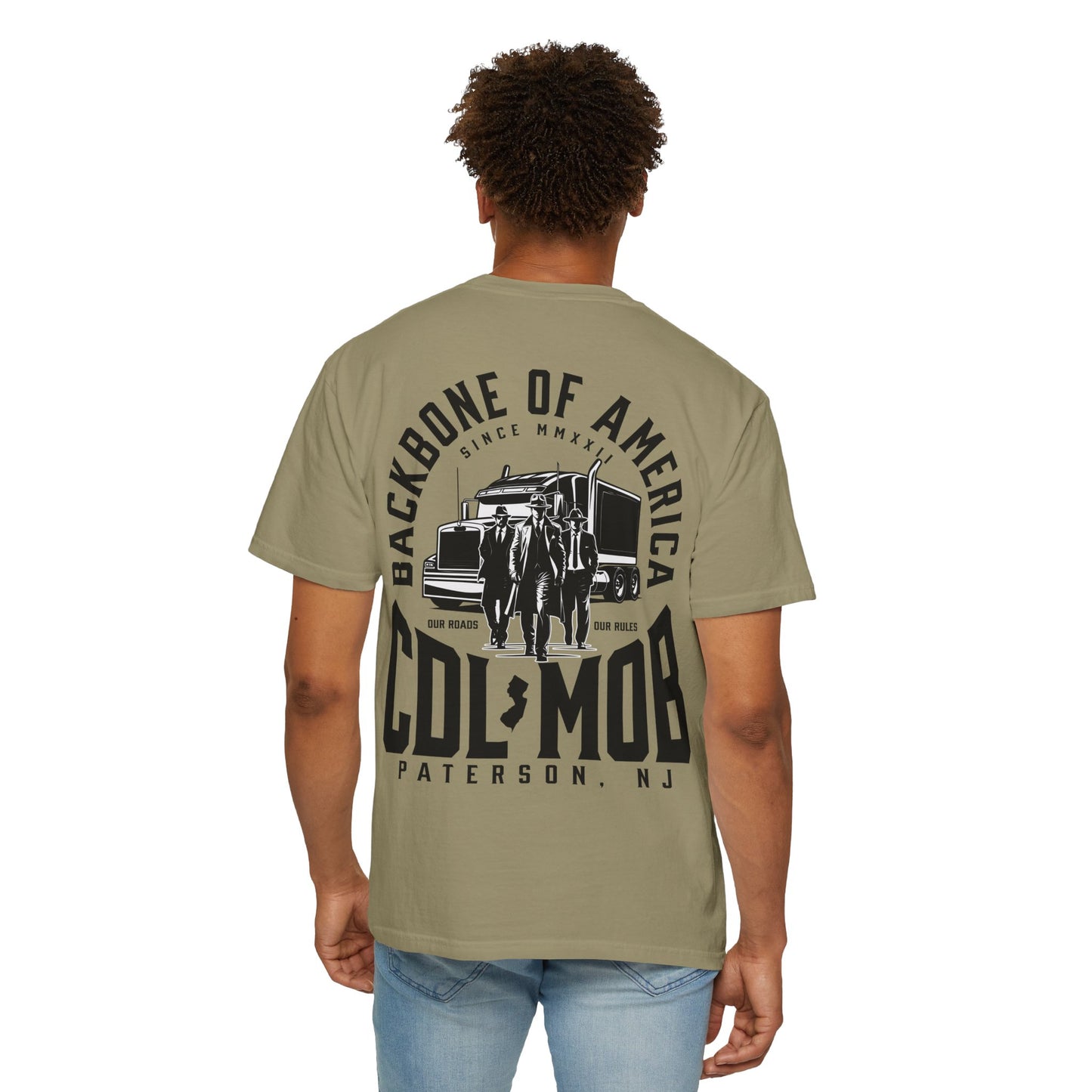 Backbone of America T-Shirt with Trucking Theme