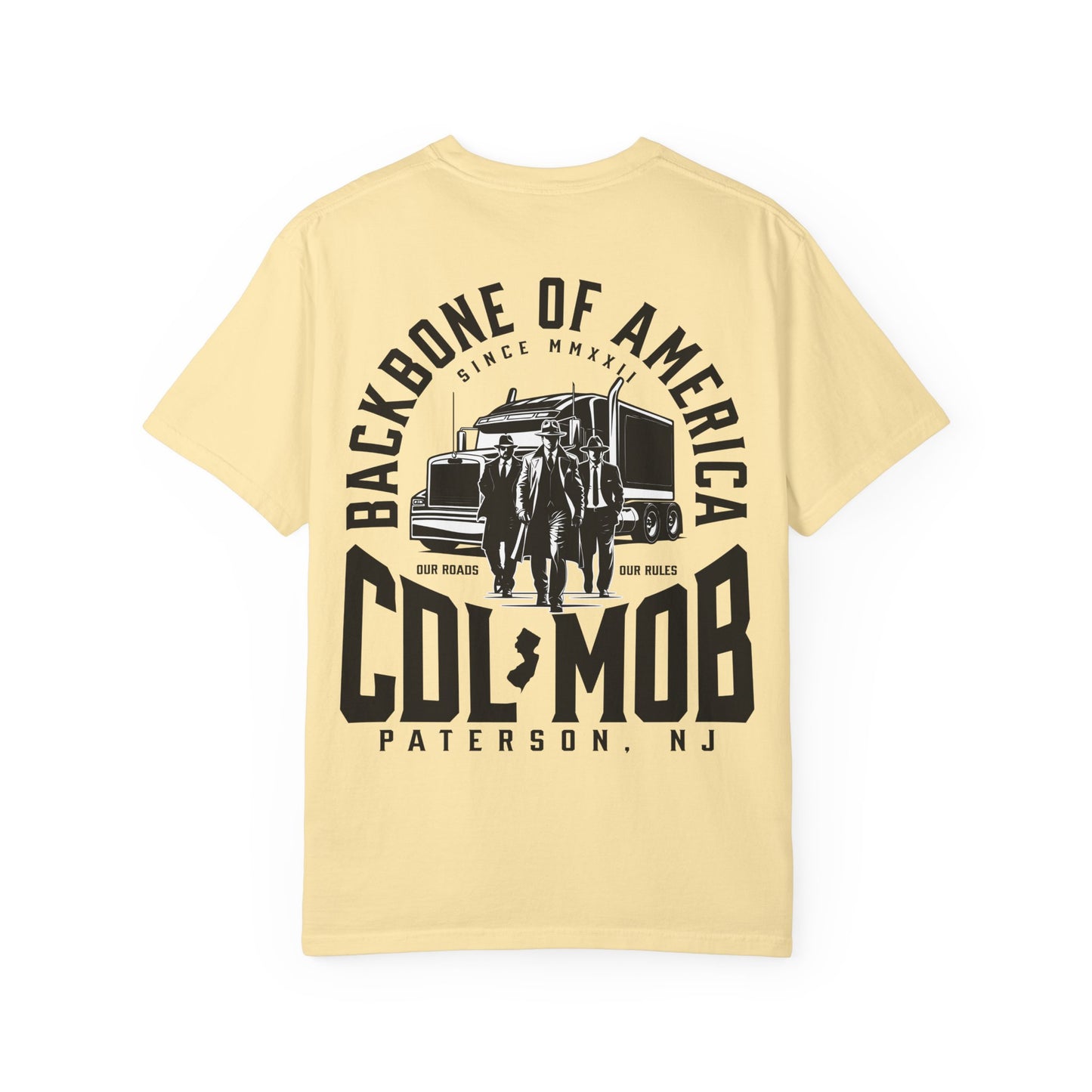 Backbone of America T-Shirt with Trucking Theme