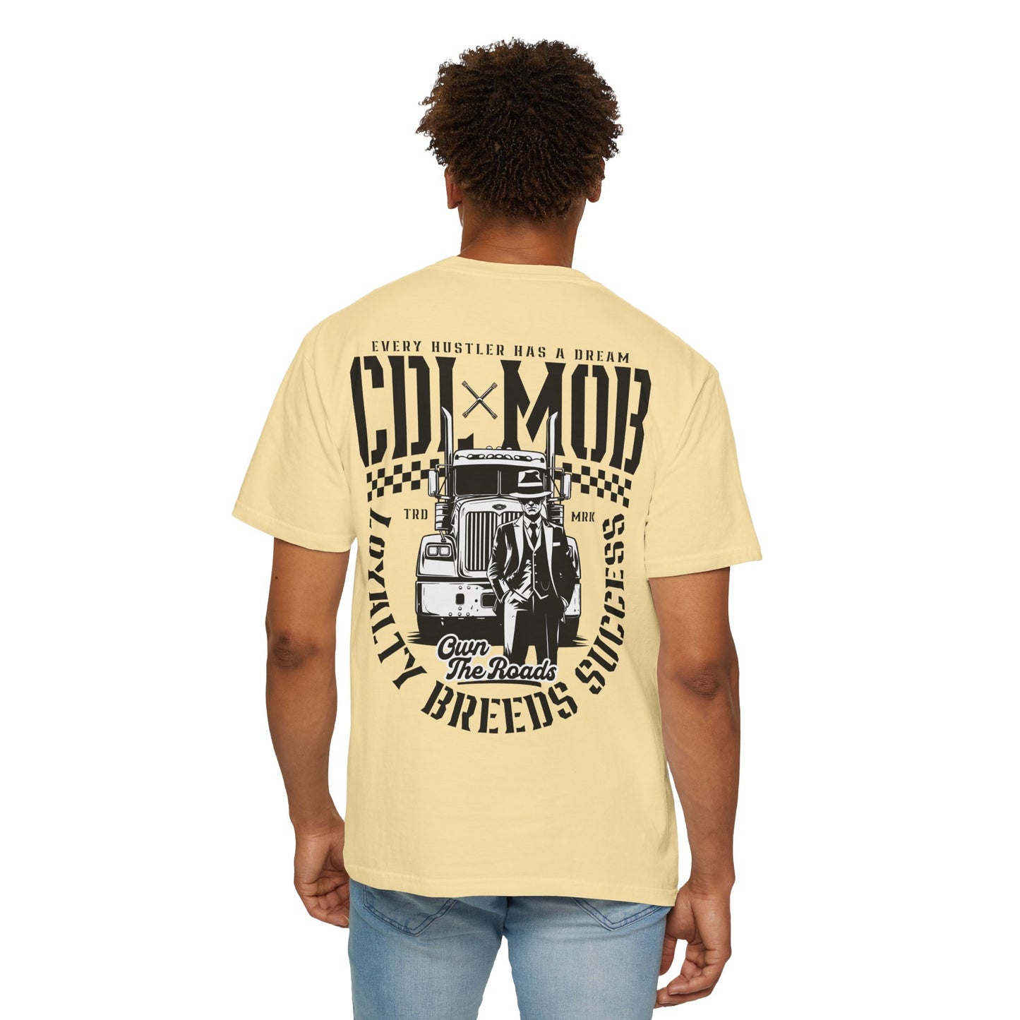 Vintage-Inspired CDL MOB Truck Driver T-Shirt