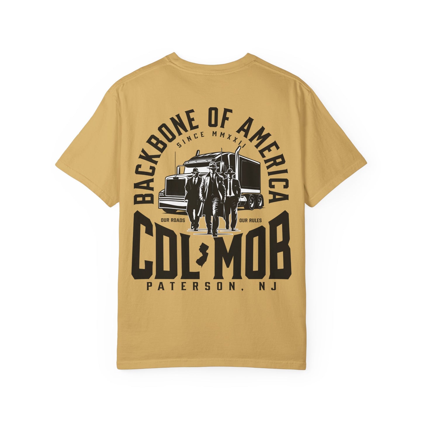 Backbone of America T-Shirt with Trucking Theme