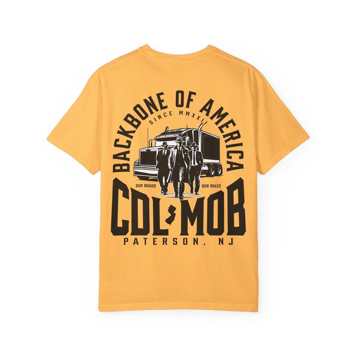 Backbone of America T-Shirt with Trucking Theme
