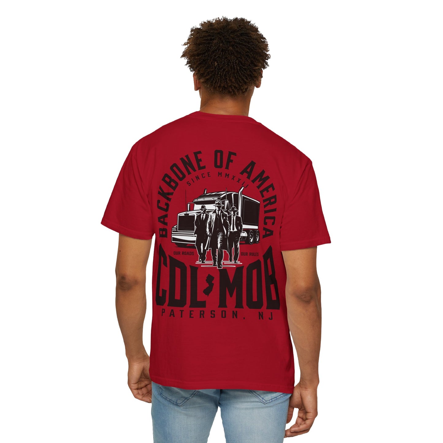 Backbone of America T-Shirt with Trucking Theme