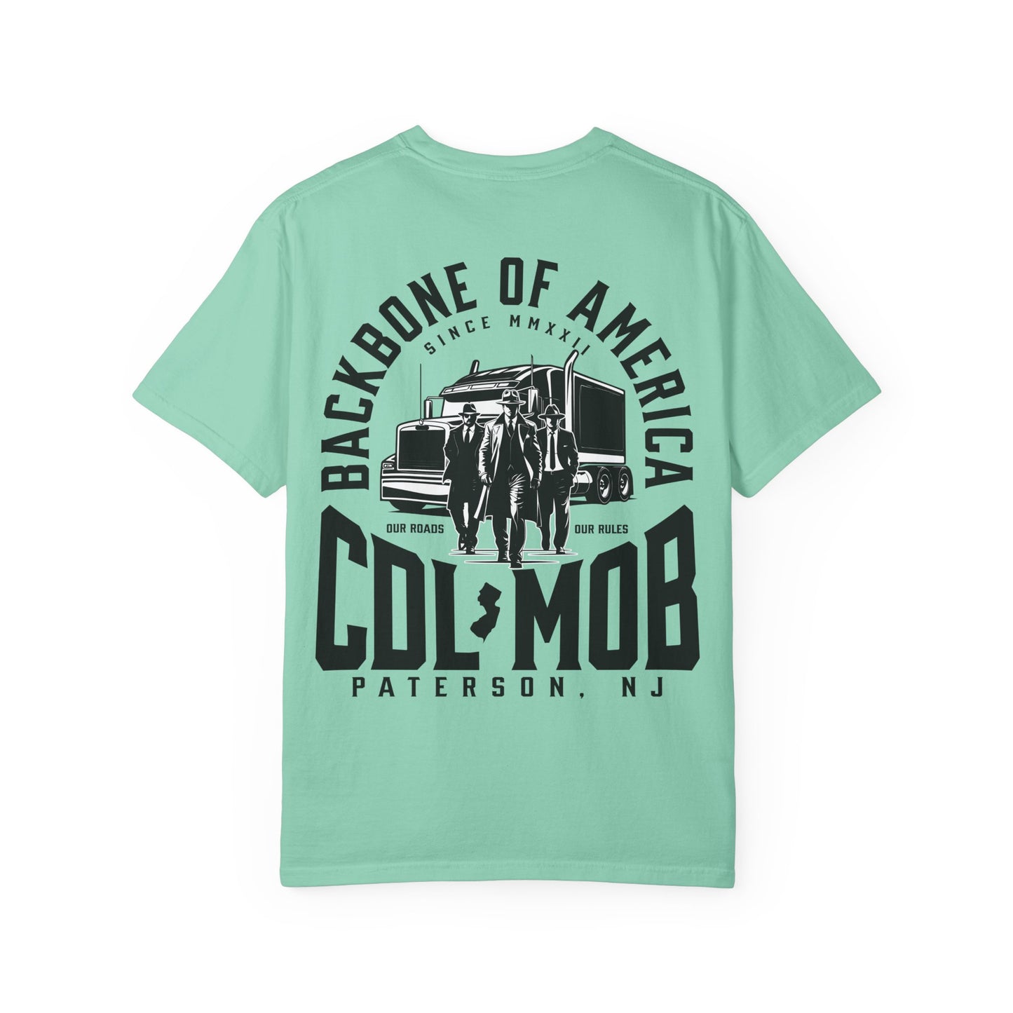 Backbone of America T-Shirt with Trucking Theme