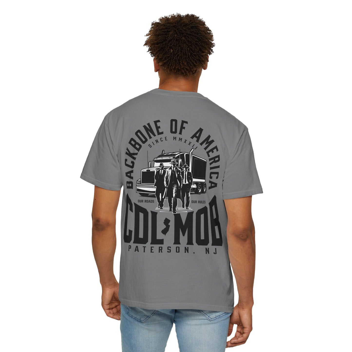 Backbone of America T-Shirt with Trucking Theme