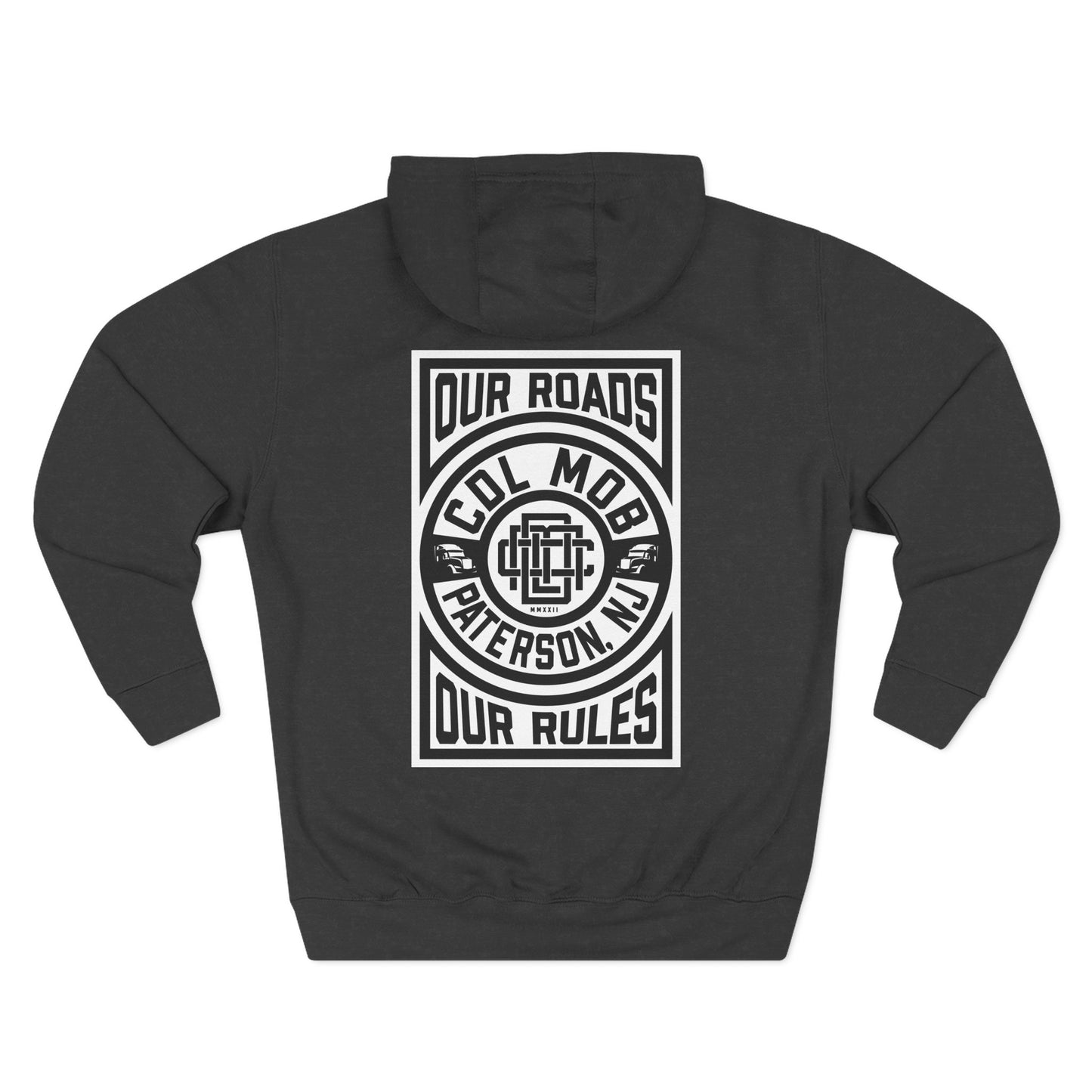Our Roads Our Rules Streetwear Hoodie, Casual Fleece Sweatshirt