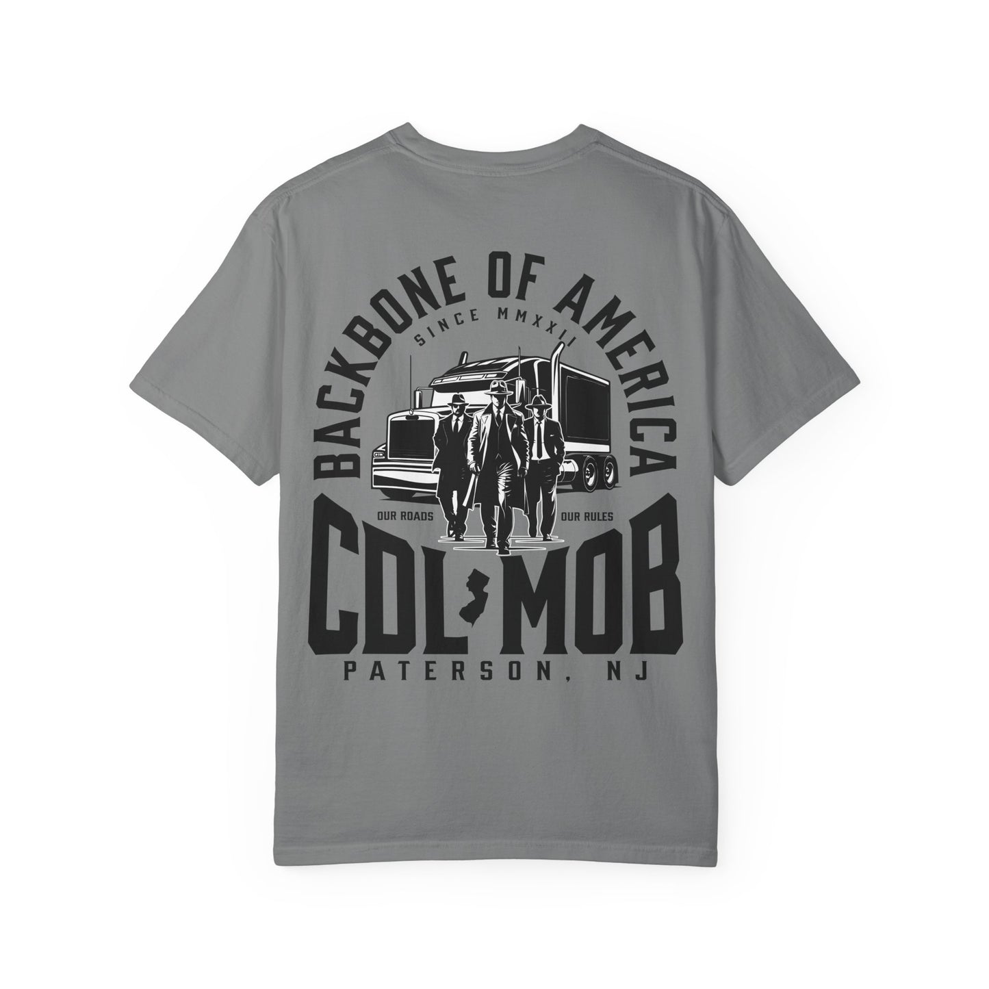 Backbone of America T-Shirt with Trucking Theme