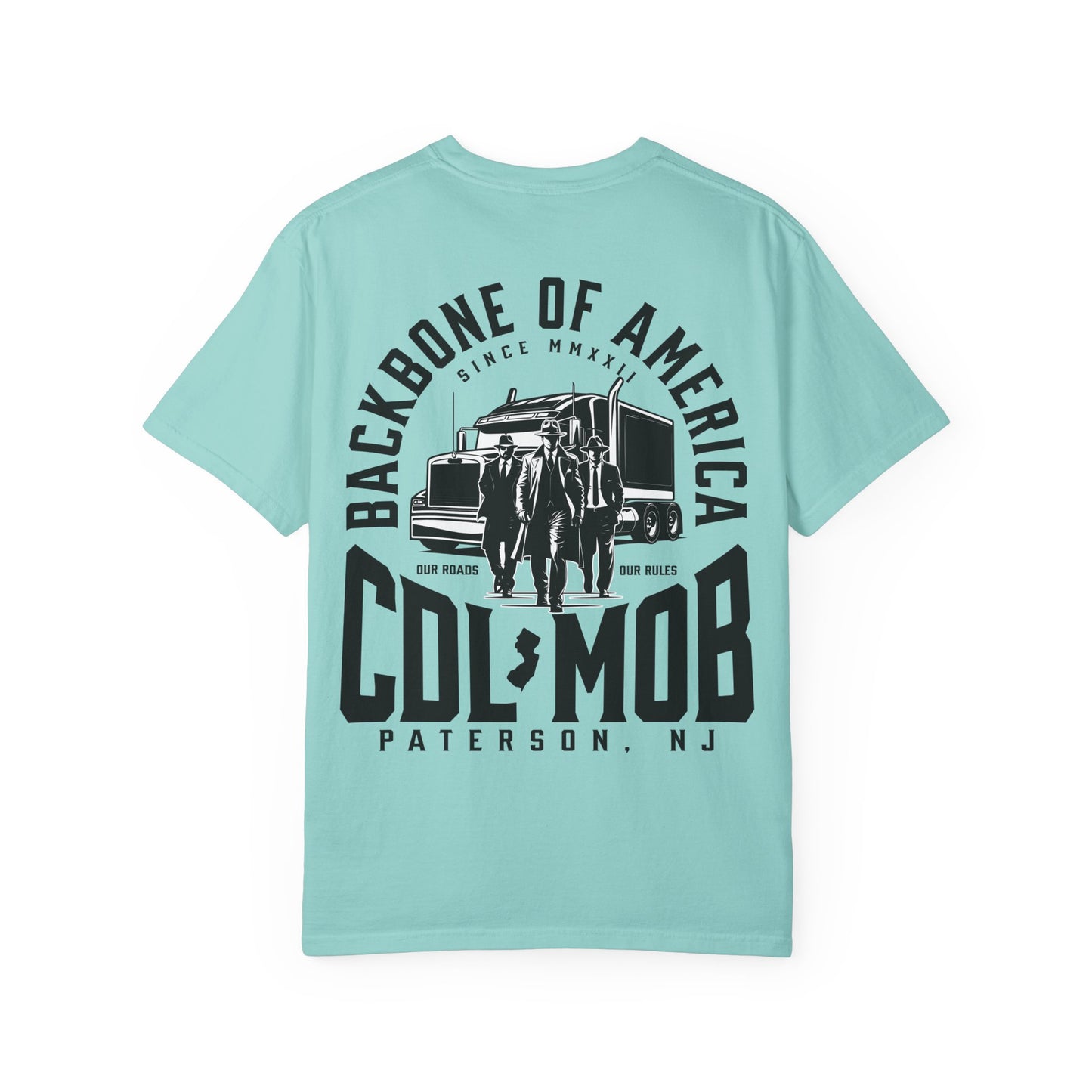Backbone of America T-Shirt with Trucking Theme