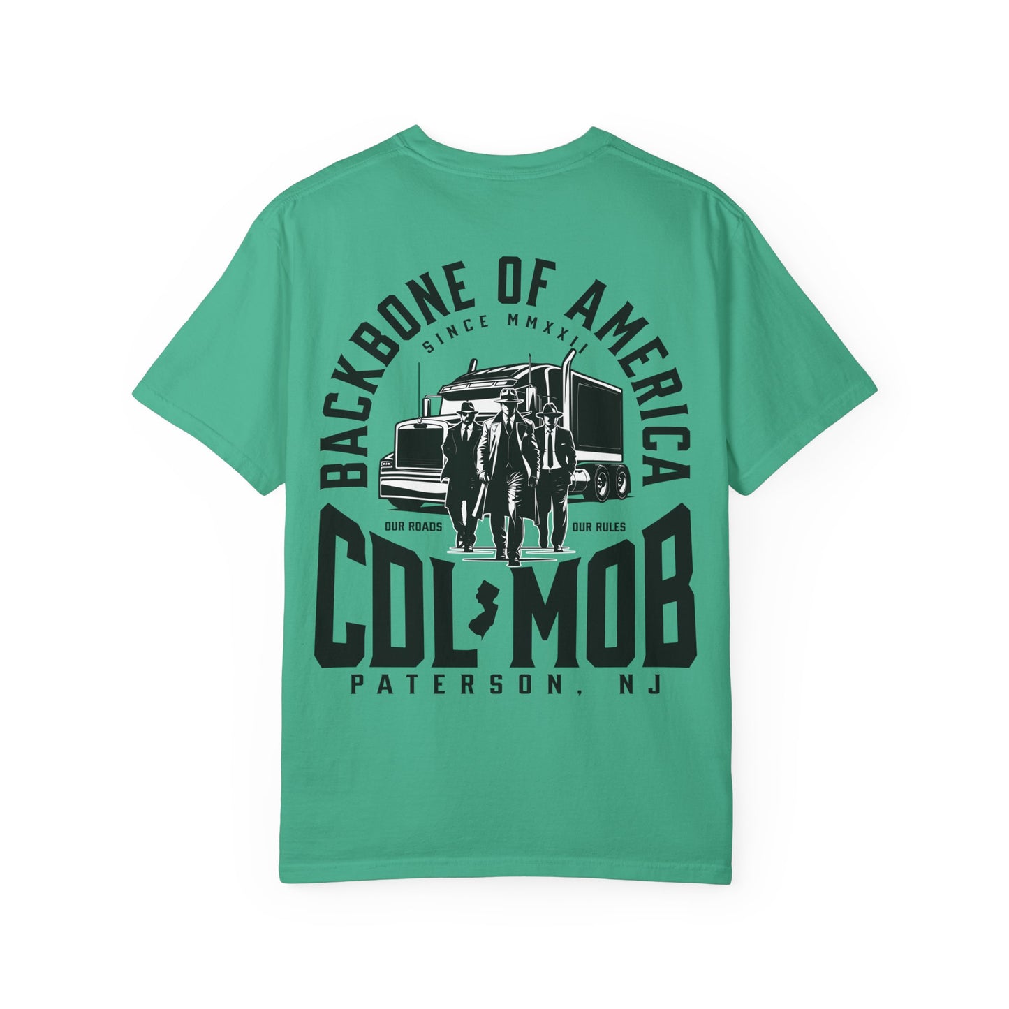 Backbone of America T-Shirt with Trucking Theme
