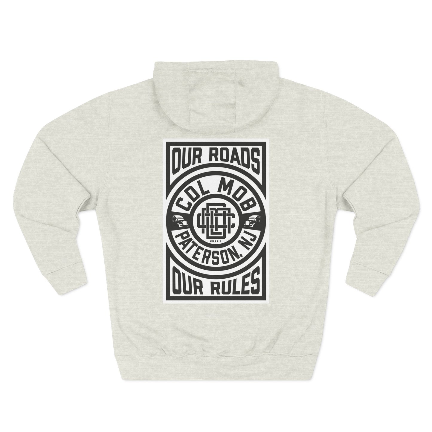 Our Roads Our Rules Streetwear Hoodie, Casual Fleece Sweatshirt