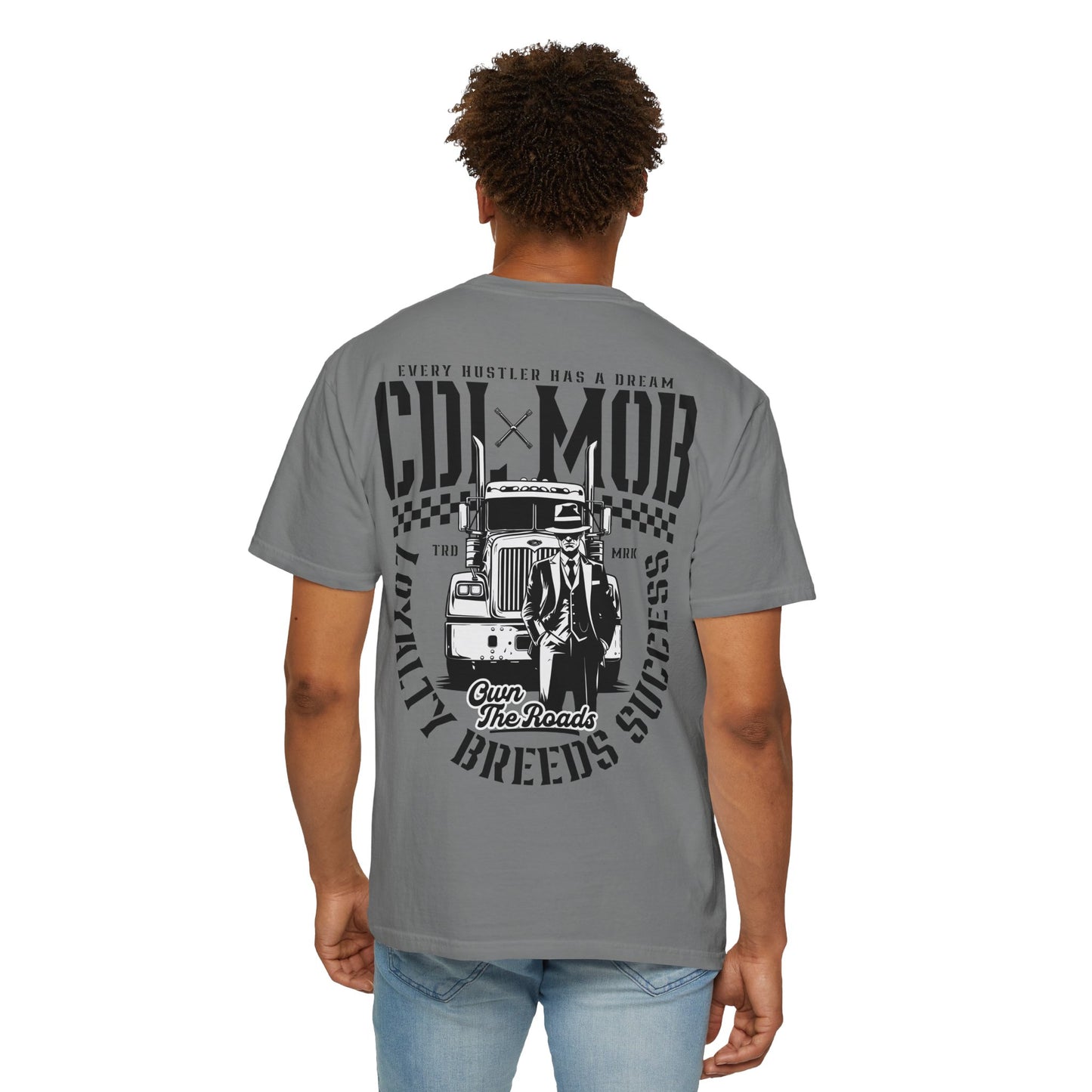 Vintage-Inspired CDL MOB Truck Driver T-Shirt