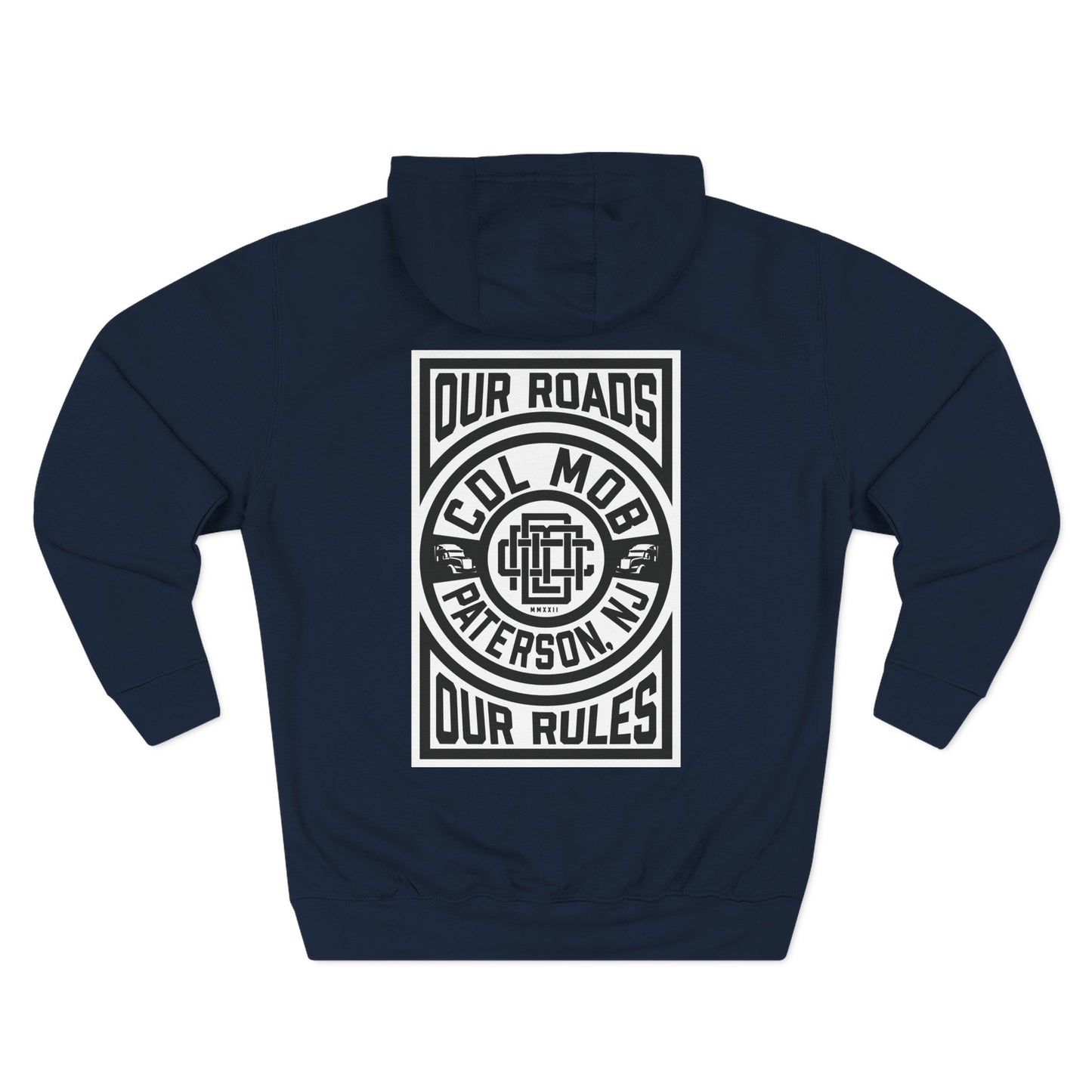 Our Roads Our Rules Streetwear Hoodie, Casual Fleece Sweatshirt