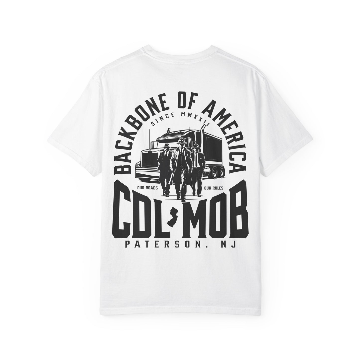 Backbone of America T-Shirt with Trucking Theme