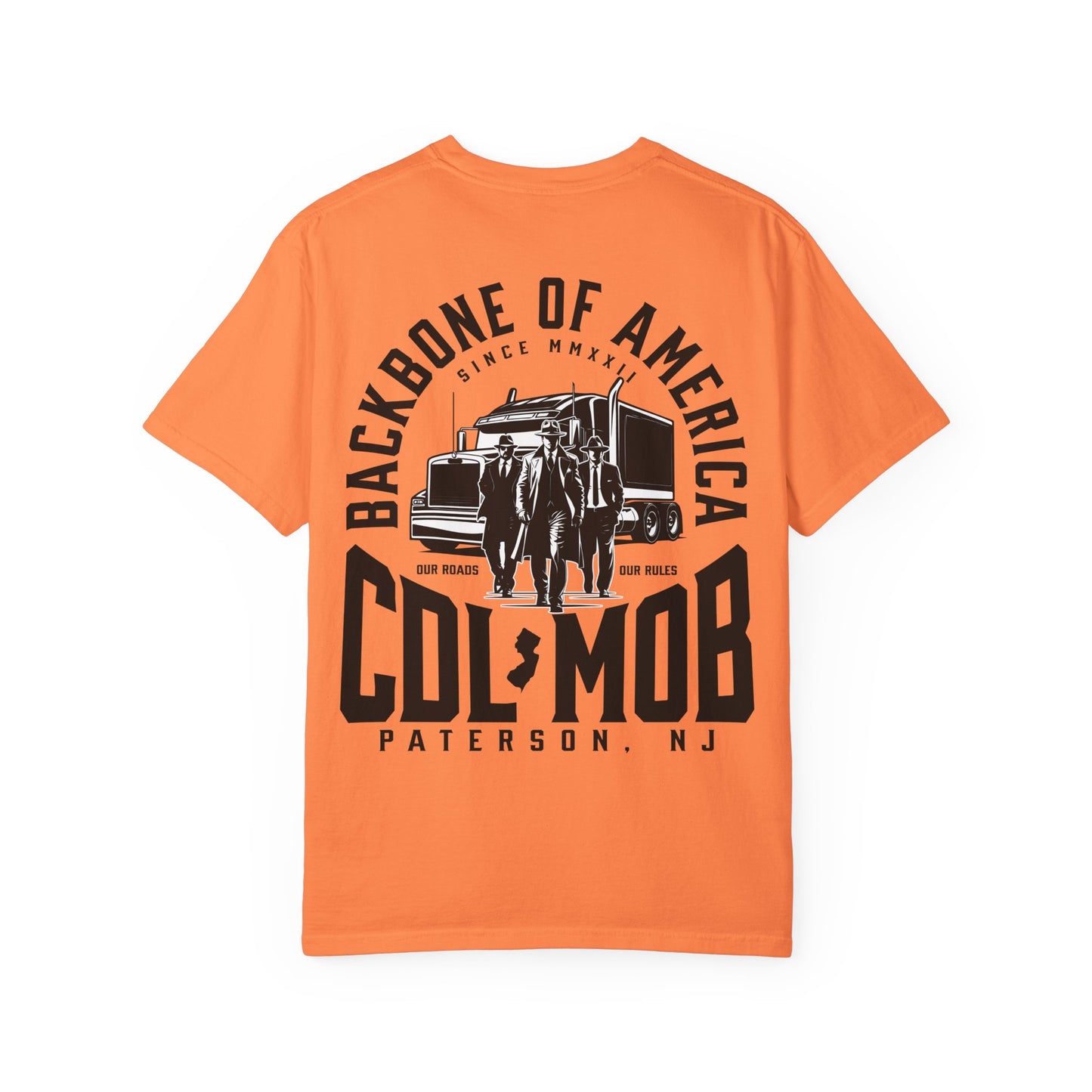 Backbone of America T-Shirt with Trucking Theme