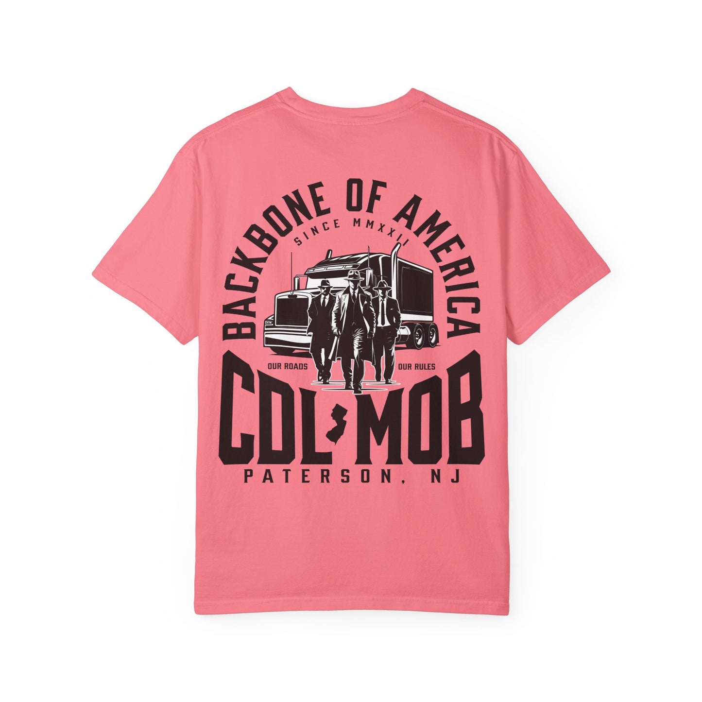 Backbone of America T-Shirt with Trucking Theme